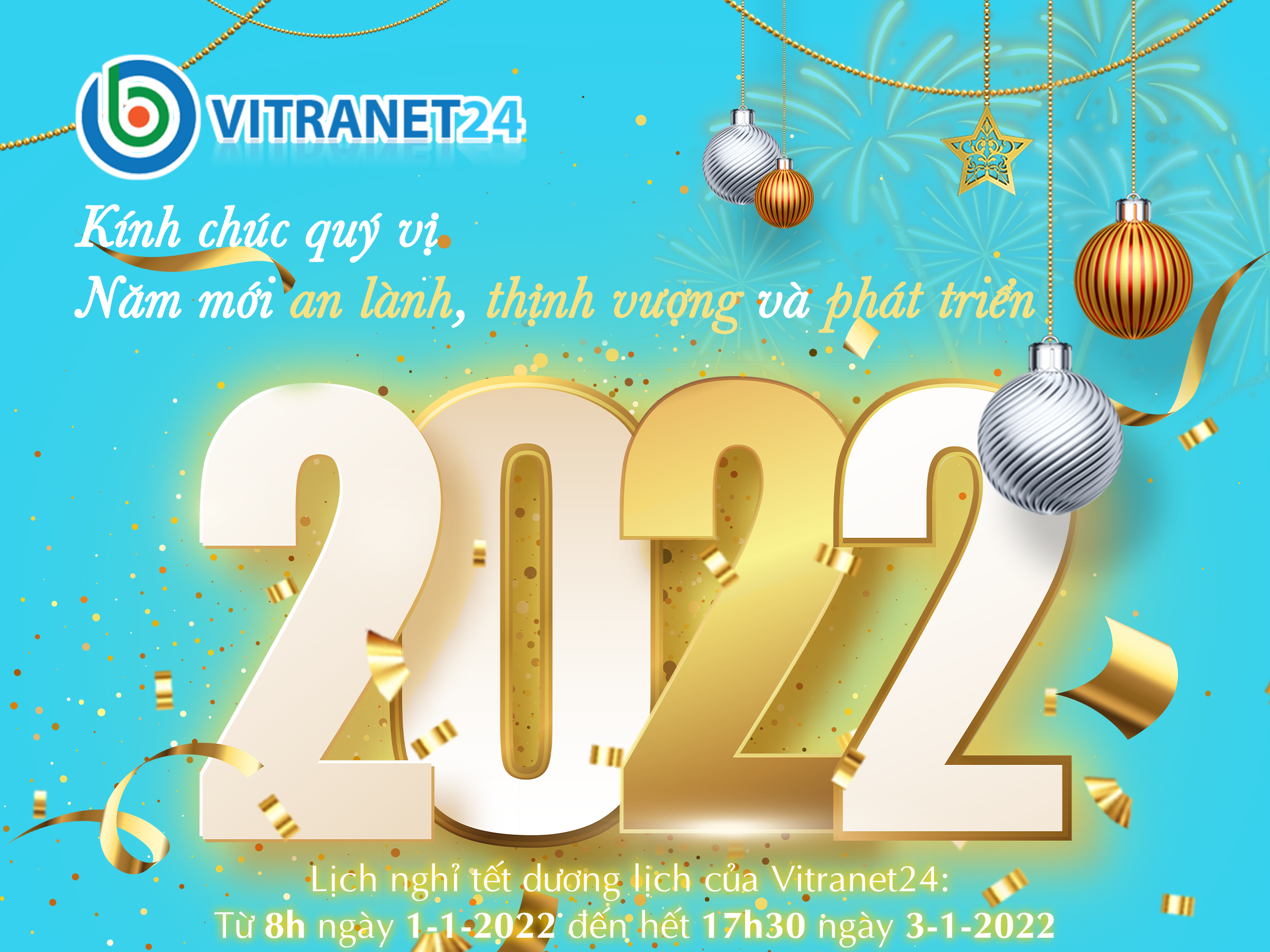Thông báo nghỉ tết dương lịch 2022