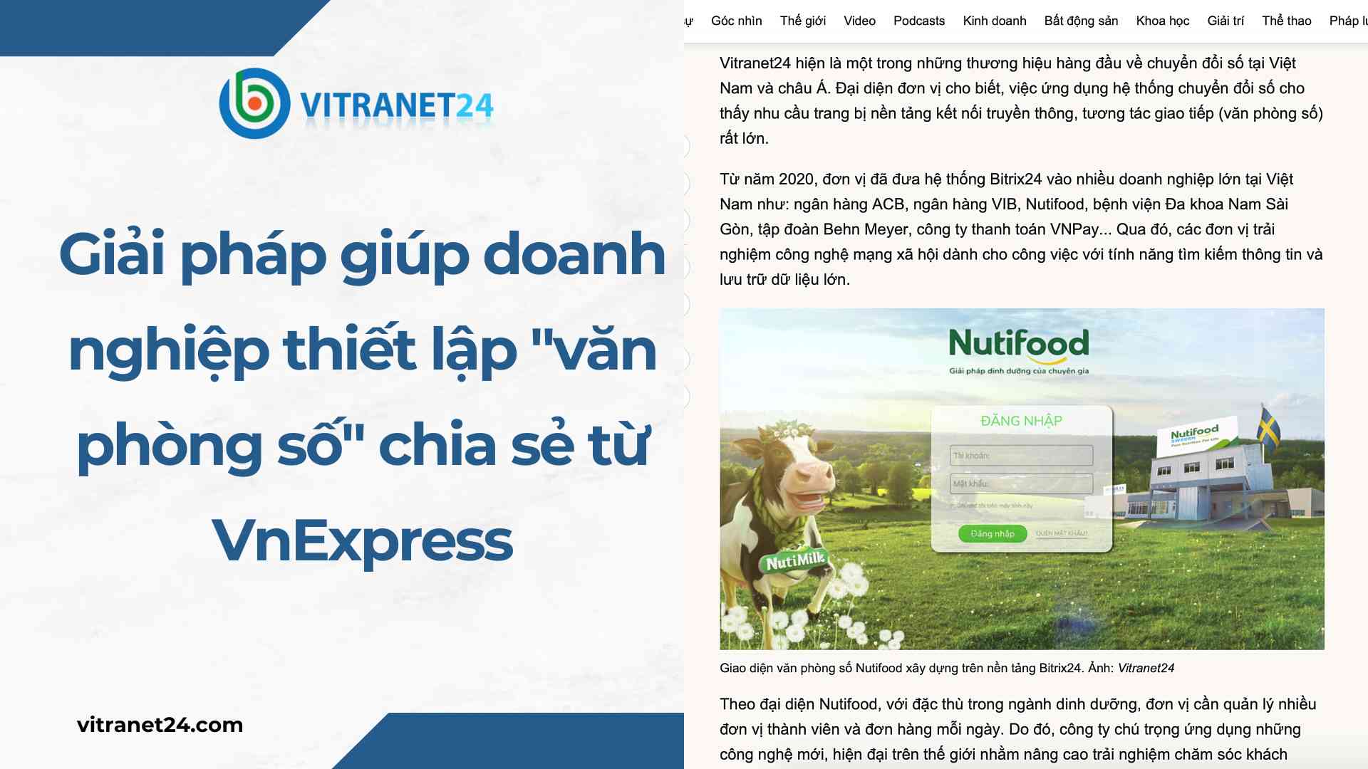 Giải pháp giúp doanh nghiệp thiết lập &quot;văn phòng số&quot; chia sẻ từ VnExpress